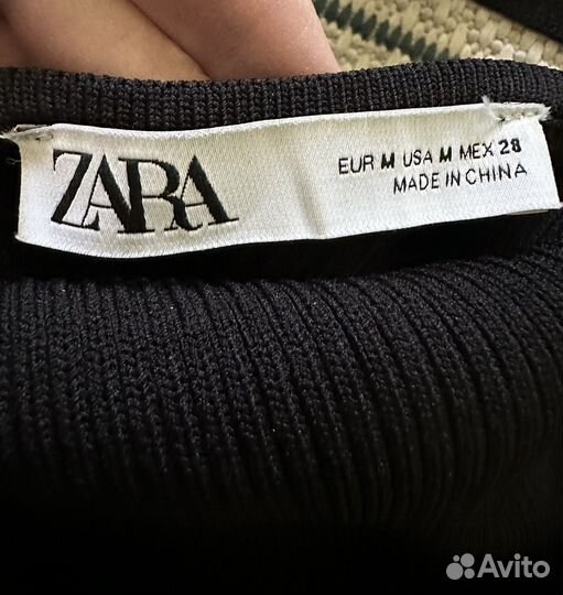 Платье трикотажное zara М