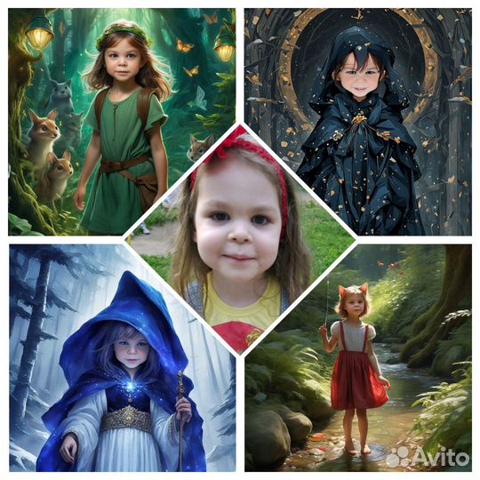 Реалистичные портреты с вашим лицом в подарок