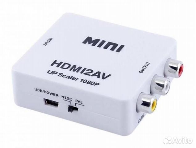 Переходник hdmi2AV (гнездо hdmi вход - гнезда 3*RC
