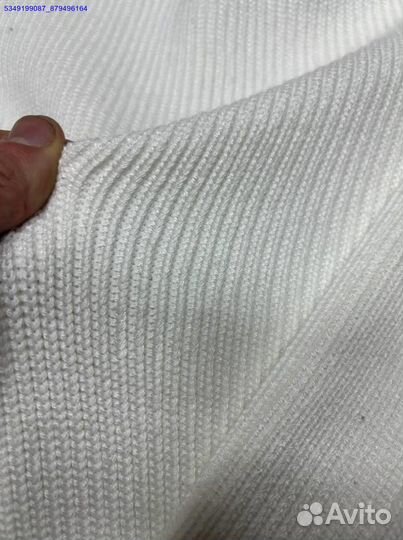 Уникальный белый джемпер Stone Island