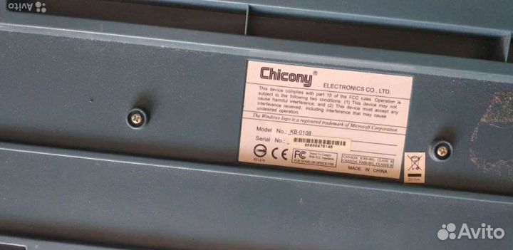 Клавиатура chicony, бу (Н Ельцовка)