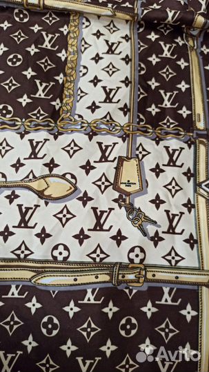 Платок louis vuitton 100cm твилловый шелк