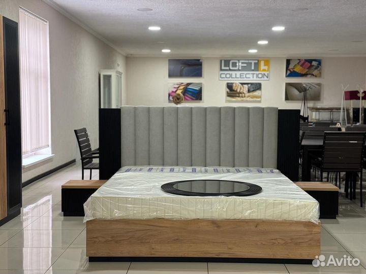 Спальный гарнитур Молли Черный/дуб золотой Новый