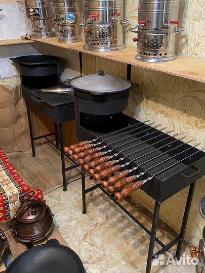 Мангал с подказанником