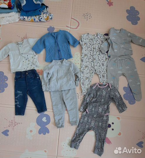 Вещи на девочку 74-80. Голубой цвет