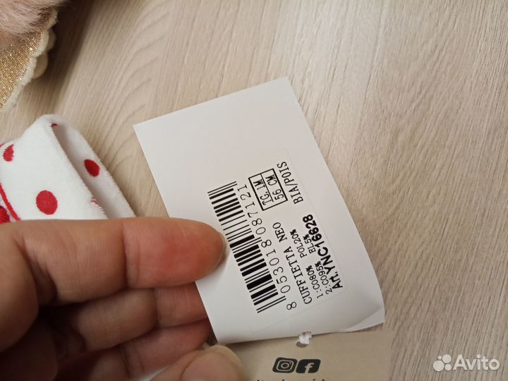 Шапочка для девочки. Размер 1 мес. Италия