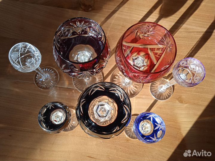 Фужер,рюмка,Цветной Хрусталь,Винтаж,Германия