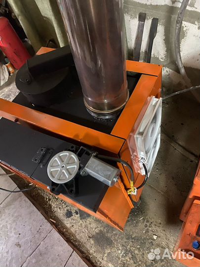 Печь на отработке с автоматикой