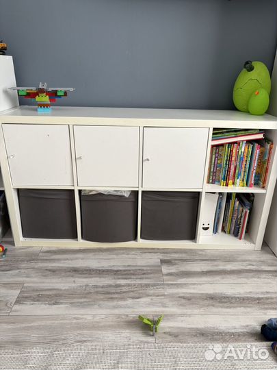 Стеллаж IKEA каллакс 8 ячеек белый