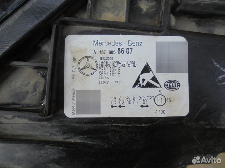 Фара правая Full LED Mercedes Benz W167 GLE