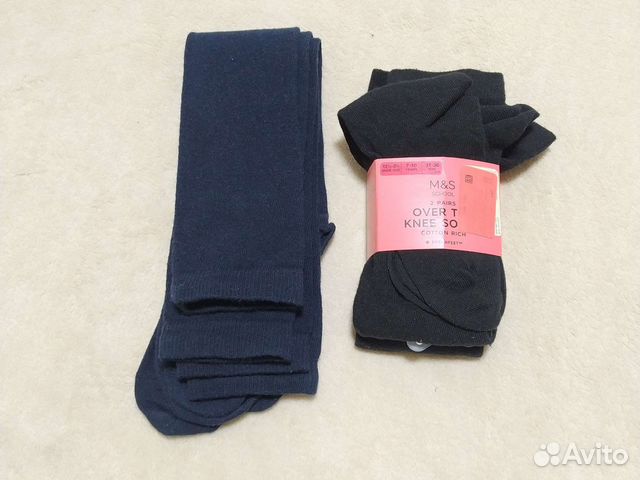 Гольфы M&S для девочки школьные новые,31-36,2пары