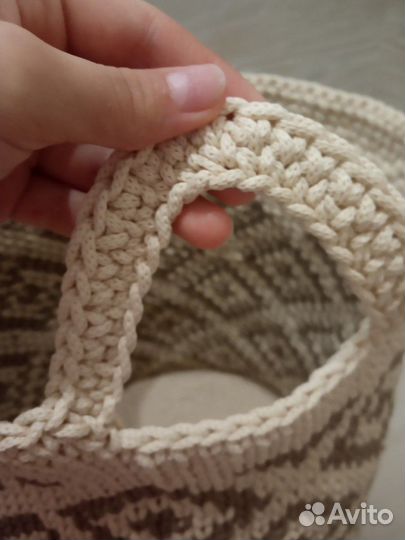 Корзина из полиэфирного шнура