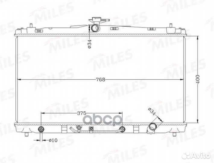 Радиатор toyota camry 2.0/2.5/3.5 11- acrb533
