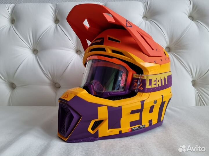 Шлем с маской Leatt 7.5 Orange Violet V23