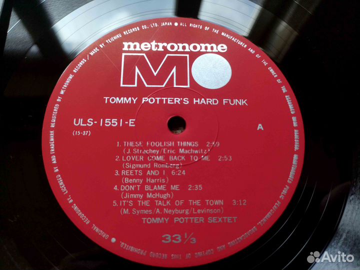 Tommy Potter's Hard Funk – Japan 1956 OBI #3