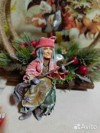 Елочные игрушки из ваты