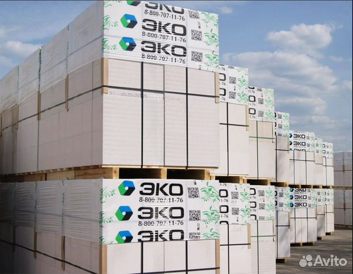 Газобетонный блок эко D600 B5,0 250x100x600