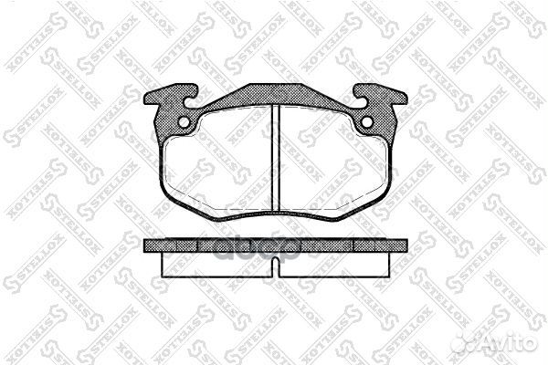Колодки тормозные дисковые 155 080B-SX Stellox