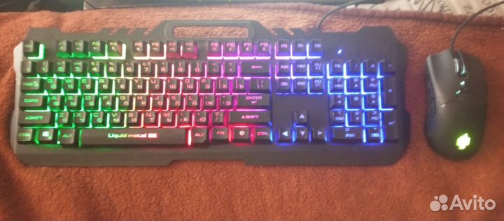 Игровая клавиатура и мышь rgb