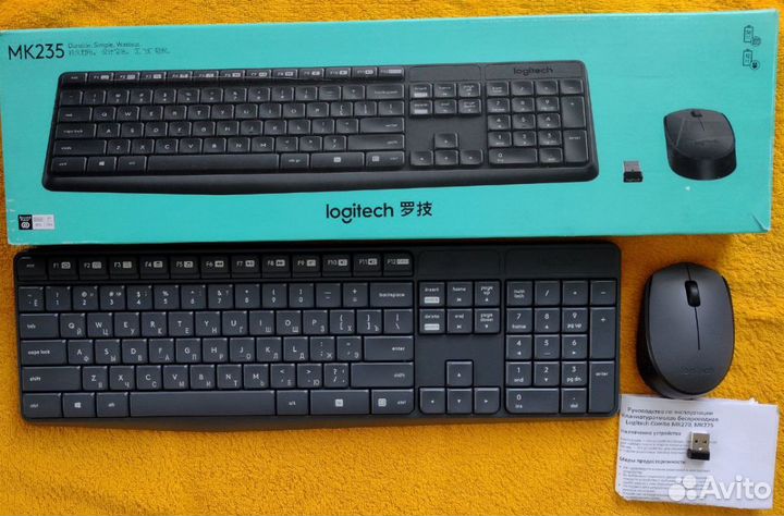 Клавиатура и мышь беспроводная новая Logitech