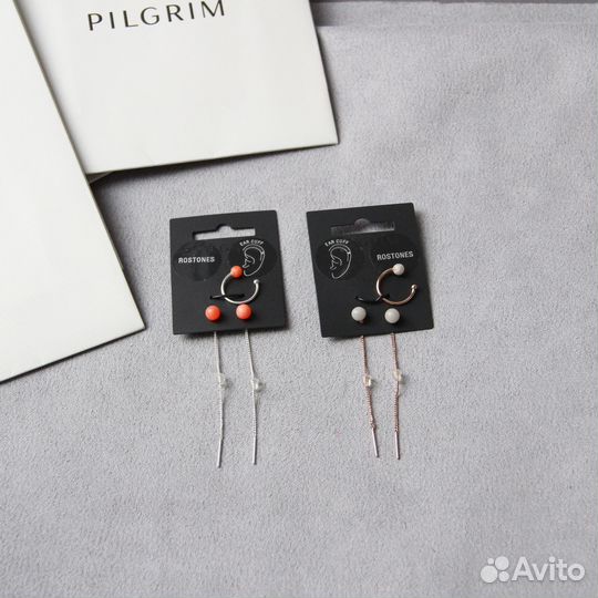 Км Стильные серьги Pilgrim