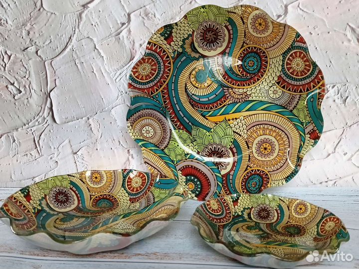 Набор салатников стекло