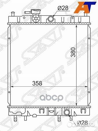 Радиатор Nissan March 92-02 NS0001-K11-99 Sat