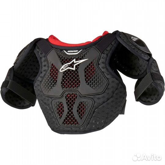 Alpinestars bionic action kickstart Child Moto Cross Enduro Harness Black Red