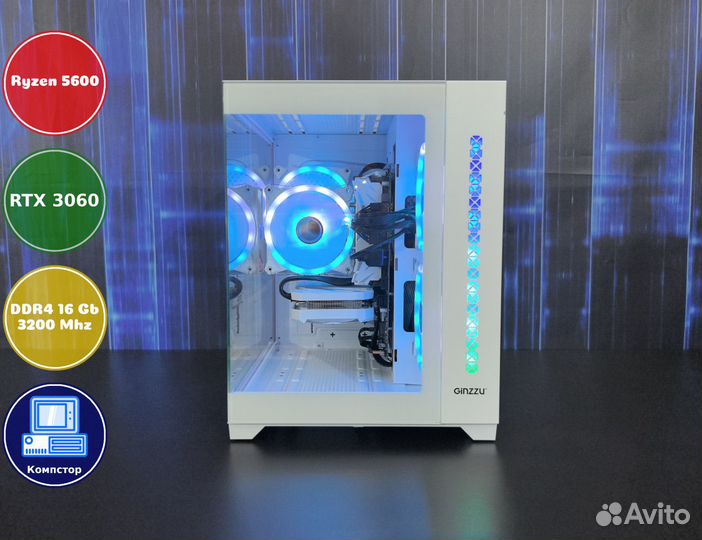 Сборки пк AMD5600-RTX3050-16DDR4-CTA9037124685-A520