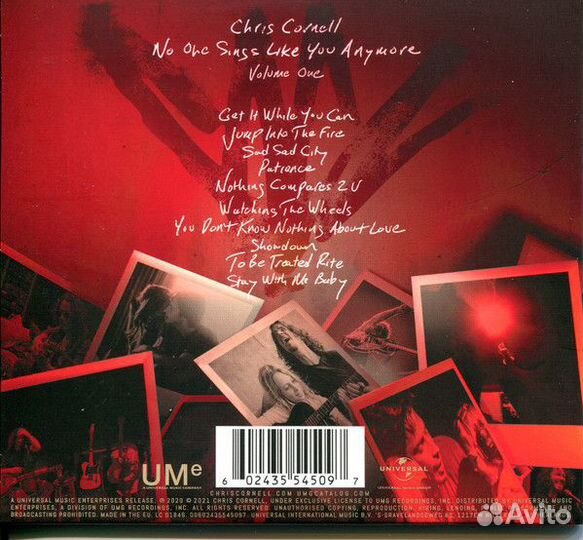 Chris Cornell - No One Sings Like You Anymore CD