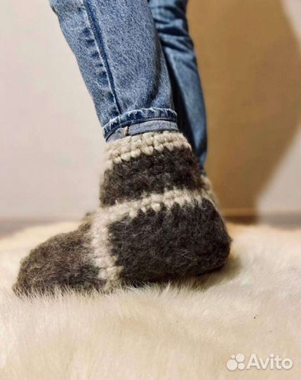 Чуни из овечьей шерсти
