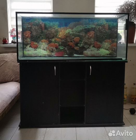 Аквариум с тумбой бу