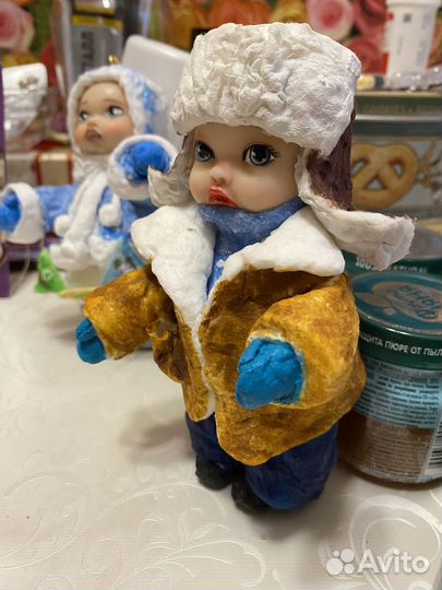 Ватная игрушка. Кай и Герда