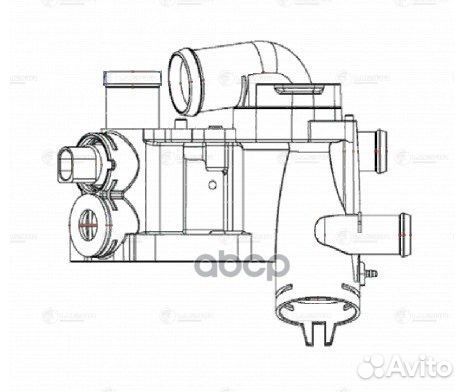 Термостат для а/м Skoda Fabia II (07) 1.4i cggb