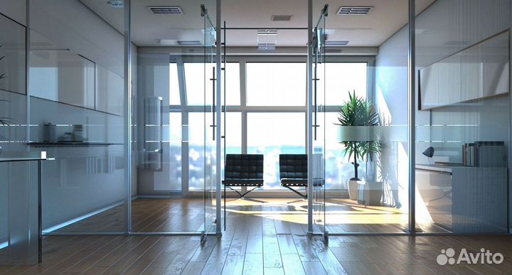 Стеклянные двери межкомнатные