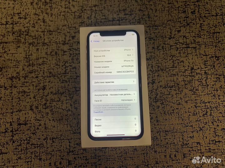 iPhone Xs 64гб Gold Рст
