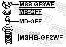 Пыльник амортизатора перед прав/лев mshbgf2