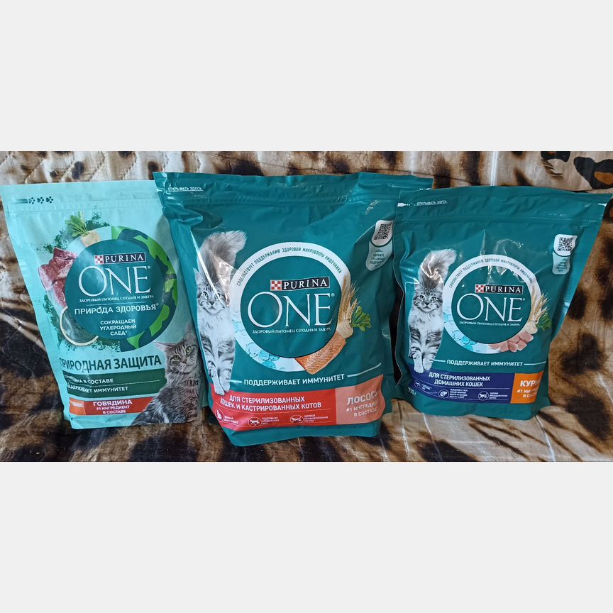 Purina one для стерилизованных 750гр, 1,5 кг