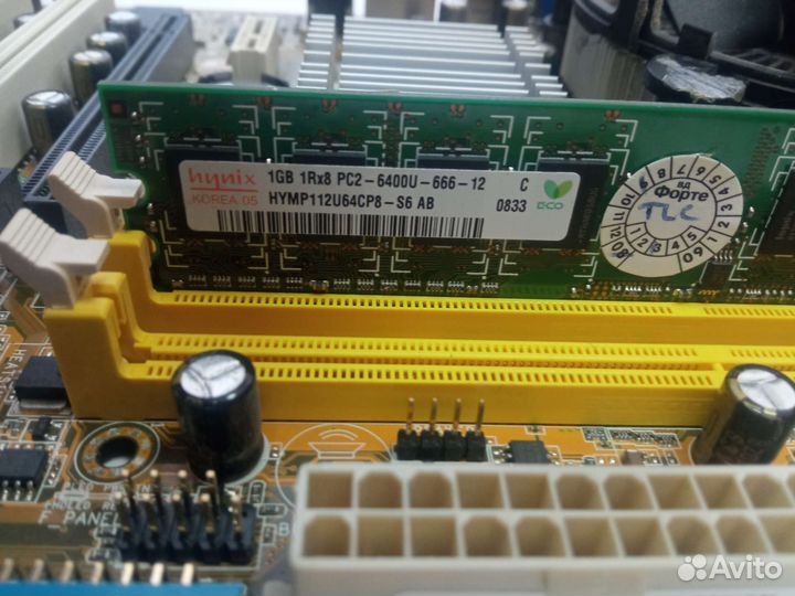 Мат. плата LGA 775 + Celeron E1400 + DDR2 2GB