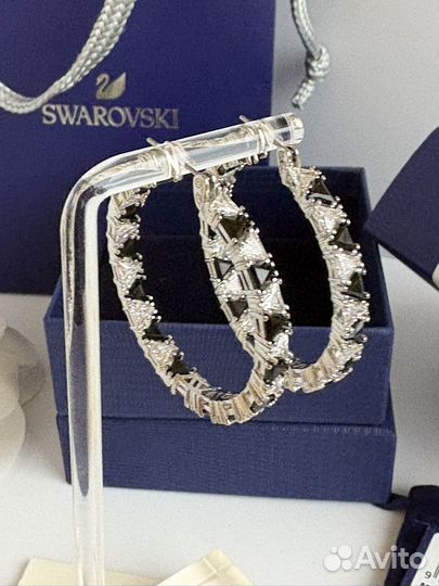 Swarovski серьги кольца Ortyx