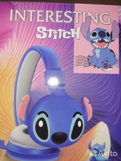 Наушники беспроводные детские Стич