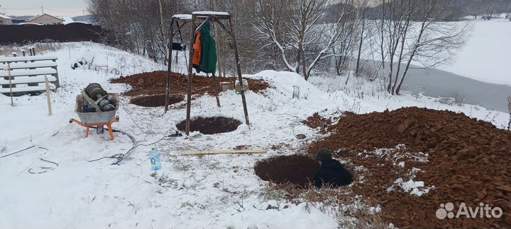 Углубление колодца Чистка колодца Ремонт колодца