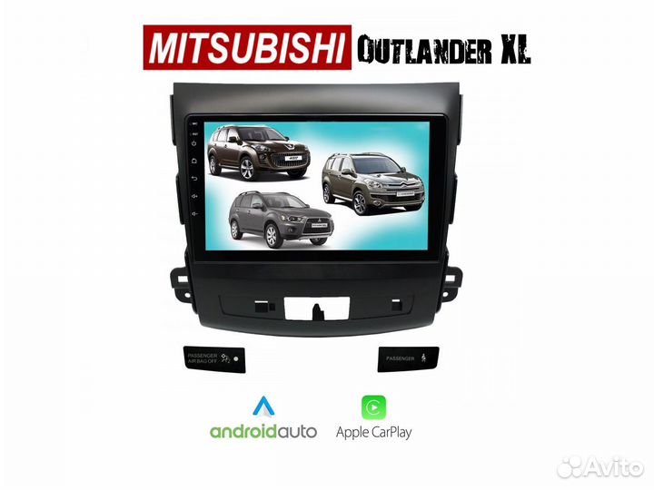 Topway Mitsubishi Outlander XL LTE CarPlay 3/32гб