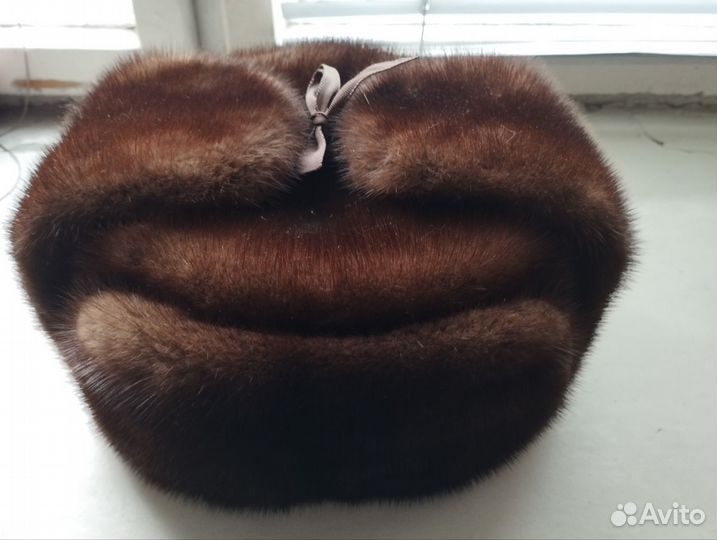 Шапка ушанка норковая мужская