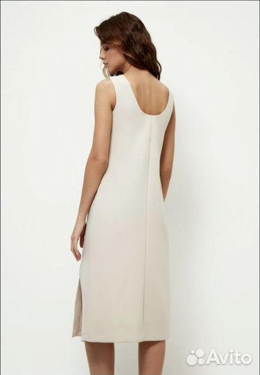 Платье 44 молочное