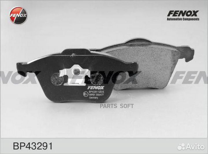 Fenox BP43291 Колодки торм.пер