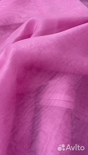 Шёлковая органза шёлк ткань Италия барби