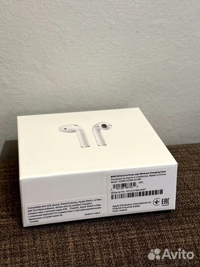 Беспроводные наушники apple airpods 2