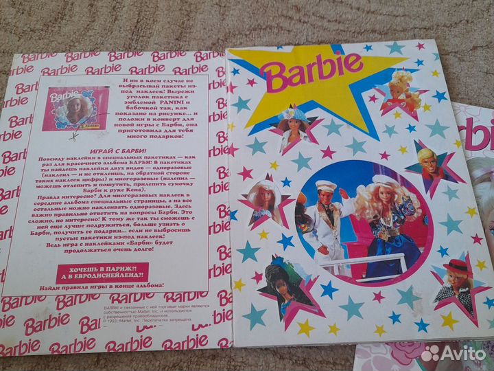 Журнал с наклейками Барби