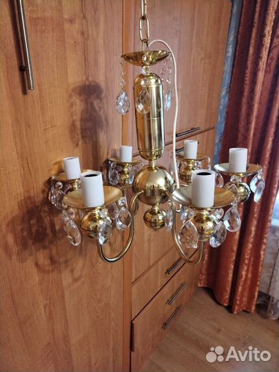 Люстра хрустальная чехословакия СССР